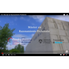 15 de OCTUBRE finaliza el plazo a la preinscripción de la II edición Máster en Razonamiento Probatorio de doble titulación Universidad de Girona - Università degli Studi di Genova 