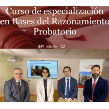 Bases del Razonamiento Probatorio, darreres inscripcions fins el 15 de novembre. 