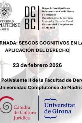 JORNADA: SESGOS COGNITIVOS EN LA APLICACIÓN DEL DERECHO